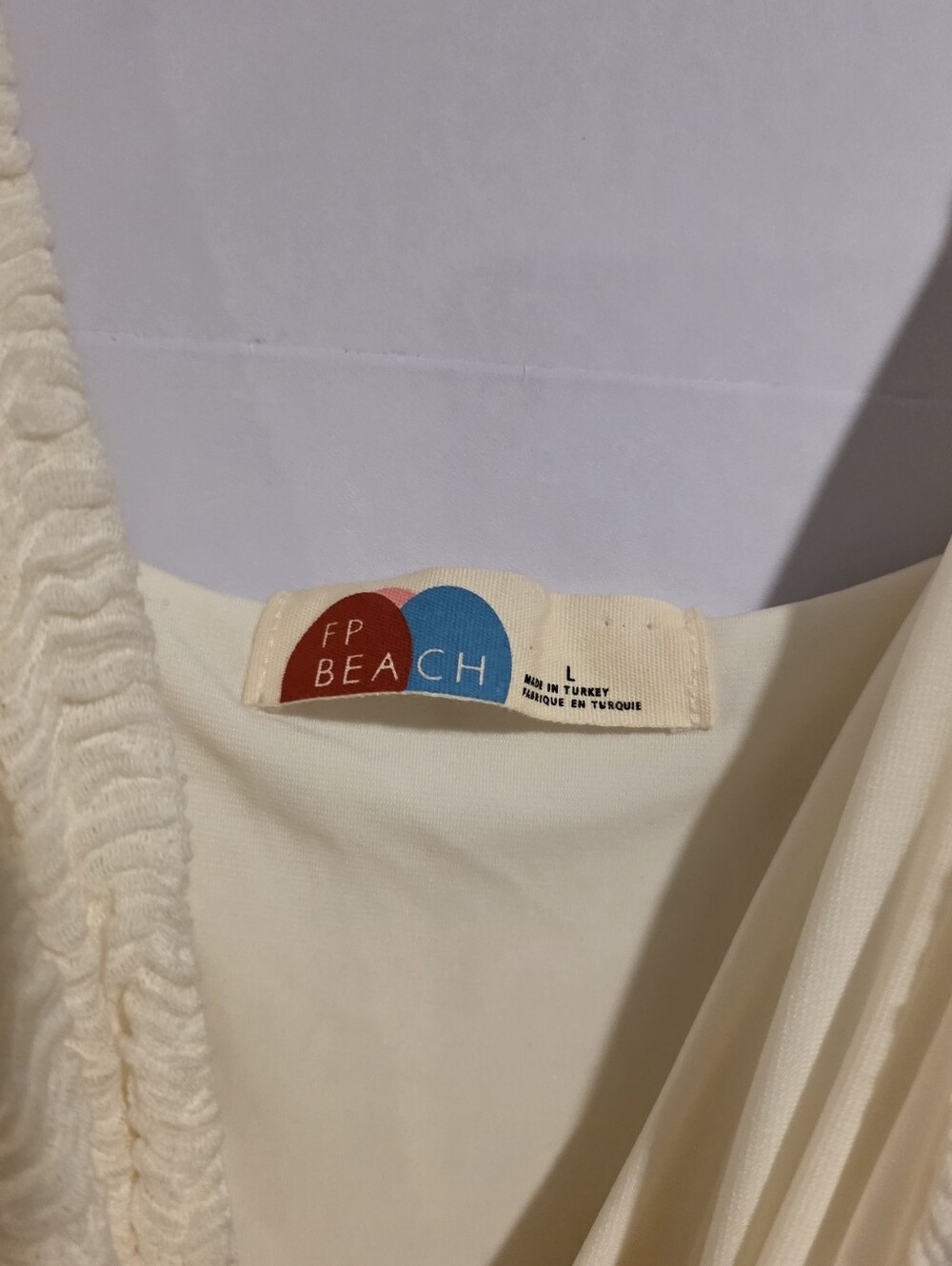 Free People Beach Eleni Dress Bodycon Maxi Ivory Size L - Picture 7 of 10
